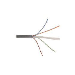 Bobina de Cable UTP Reelex, de 4 pares, Alto Desempeño Cat6, PVC (CM), Color Gris, 23 AWG, 305m