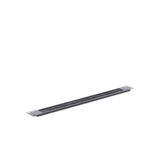 Panel ciego tipo cepillo color Negro, 19in 1UR