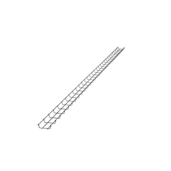 Charola Tipo Malla 33/100 mm, Acabado Electro Zinc, Hasta 53 Cables Cat6, Tramo de 3 Metros