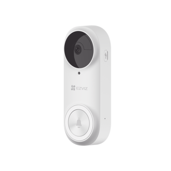Timbre con Cámara Wi-Fi (Doorbell) de Batería Recargable  / Libre de Cables / Uso Exterior Con Protección (IP65) / Cámara 3 Megapíxel / Llamada a la App / Incluye Timbre Para Interior Con Timbres Seleccionables / Ranura 