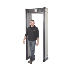 Arco Detector de Metales de 33 Zonas con Anclaje para Fijarse al Piso. Incluye Sensor IR para evitar falsas Alarmas / Certificado por la Administración Federal de Aviación de EE. UU. (FAA)