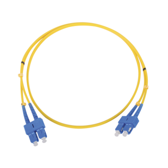 Jumper de Fibra Óptica Monomodo SC/SC Duplex de 1 metro 