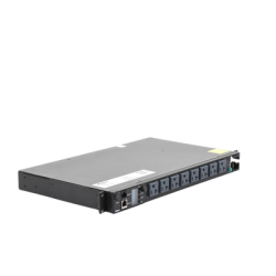 PDU Switchable y Monitoreable por Toma (MS) para Distribución de Energía, Enchufe de Entrada NEMA 5-15P, Con 8 Salidas 5-20R, Horizontal 19in, 120 Vca, 15 Amp, 1UR