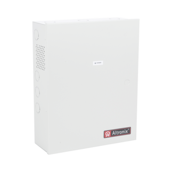 12 Vcc @ 10 A / fuente tipo control / 8 entradas a 8 salidas / aplicaciones control de acceso, alarmas, y detección de Incendio / con capacidad de batería de respaldo / Requiere baterías. 