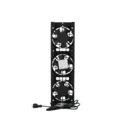 Kit de 3 Ventiladores 110 Vca (12 x 12 cm) con Clavija para Gabinete de Piso