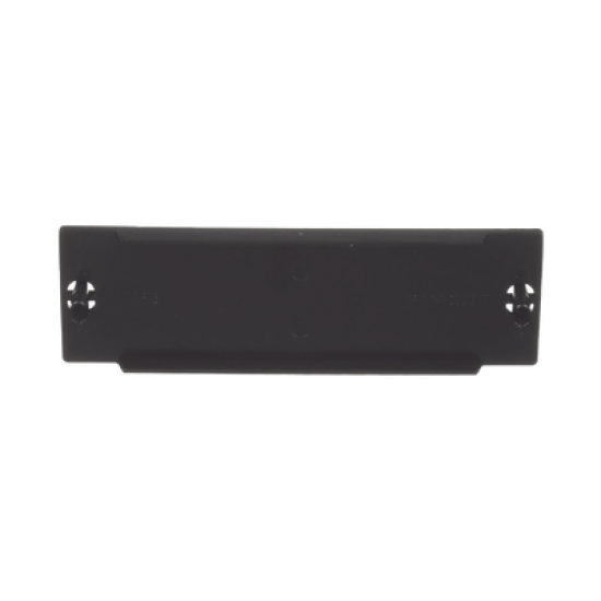 Placa Ciega FAP, Para Reservar Espacio de Uso Futuro en Paneles de Fibra Óptica, Color Negro