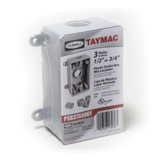 Caja Impermeable de 1 Gang / Profundidad de 2