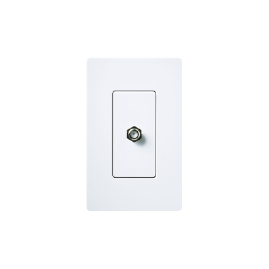 Adaptador de cable coaxial, de pared para cable de TV.