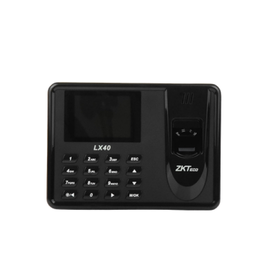 Lector de Huella con Teclado para Control de Asistencia, 500 Huellas, Genera Reporte por USB en Excel, Descarga mediante memoria USB / Incluye Fuente