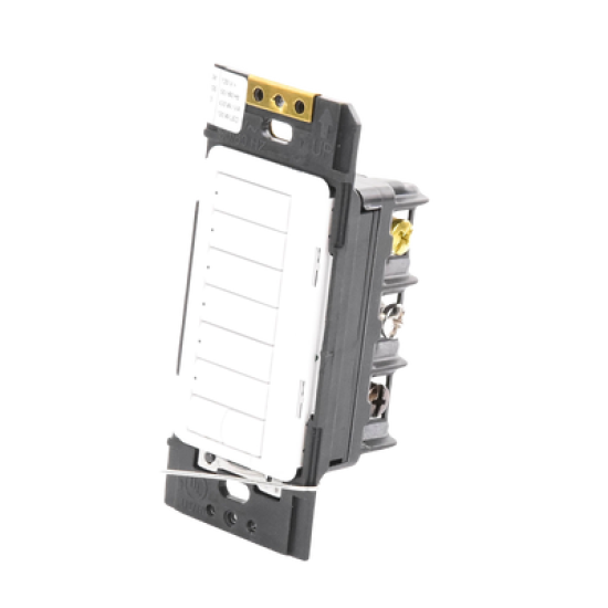 (RadioRA2) Teclado Seetouch Hibrido 6 botones, 2 botones subir/bajar, programe escenas diferentes en cada botón,puede instalarse en un interruptor de luz.