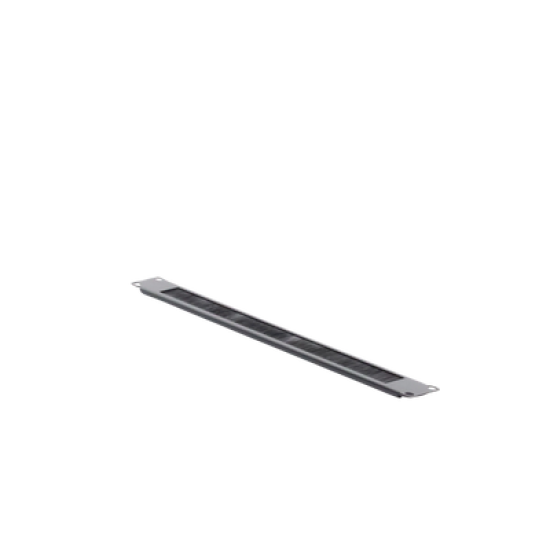 Panel ciego tipo cepillo color Negro, 19in 1UR