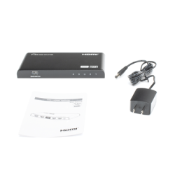 Divisor (Splitter) HDMI 4K de 1 Entrada a 4 Salidas (Simultaneas) / Soporta 4K×2K  / Ajuste de resoluciones EDID / HDR / HDMI 2.0 /  HDCP 2.2  / Permite mezclar pantallas en 4K y 1080P