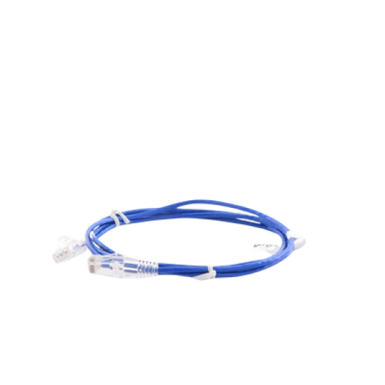 Cable de Parcheo Slim UTP Cat6 - 1.5 m Azul Diámetro Reducido (28 AWG)