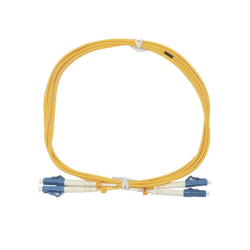 Jumper de Fibra Óptica Duplex, Monomodo, con Conectores LC/UPC-LC/UPC, 2 metros