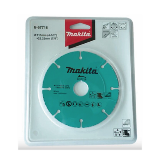 Disco de carburo de tugsteno 4 1/2