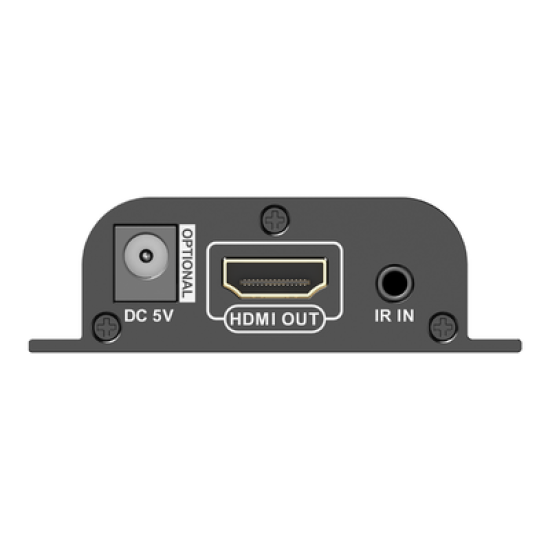Kit Extensor HDMI | Hasta 70m 1080p | 40m 4K@30Hz | Compatible con HDCP | Cable Cat 6 Recomendado | Soporta Múltiples Resoluciones | Soporta PoC | Salida Loop