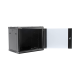Gabinete PRECISION, Con Puerta de Cristal Templado, de 19in, 9UR, 450mm de Profundidad, Color Negro