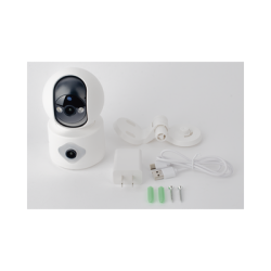 Camara doble lente 3mp| Wifi| autoseguimiento| Detección de movimiento| audio de 2 vias| almacenamiento hasta 128GB