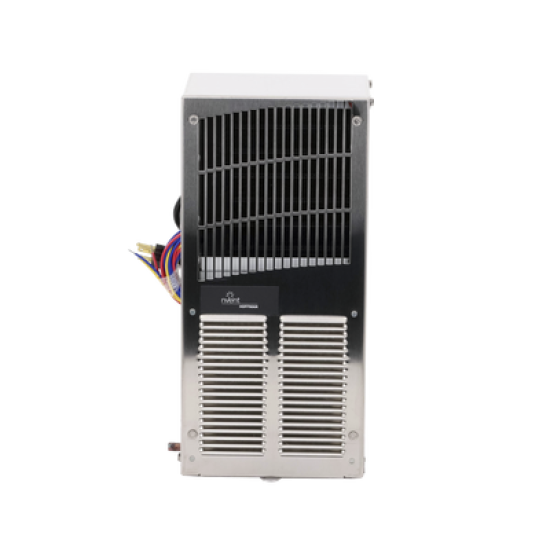 Aire Acondicionado Compacto Para Exterior, Uso en Gabinetes de Telecomunicaciones de Grado Industrial, Frío T15, 800 BTU, 115 Vca, de Acero Inoxidable 304, Color Gris