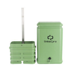 Pedestal para Cajas de Empalme de Fibra Óptica tipo Cubo Color Verde con Bracket Estandar (No incluye caja de empalme)