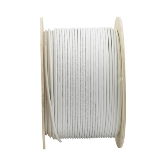 Bobina de Cable UTP de 4 Pares, Vari-MaTriX, Cat6A, 23 AWG, LSZH (Libre de Gases Tóxicos), Color Blanco, 305m