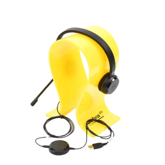 Jabra Evolve 30 Duo con conexión USB / 3.5mm, micrófono con cancelación de ruido y controlador en el cable con botones e indicadores LED (5399-829-309)