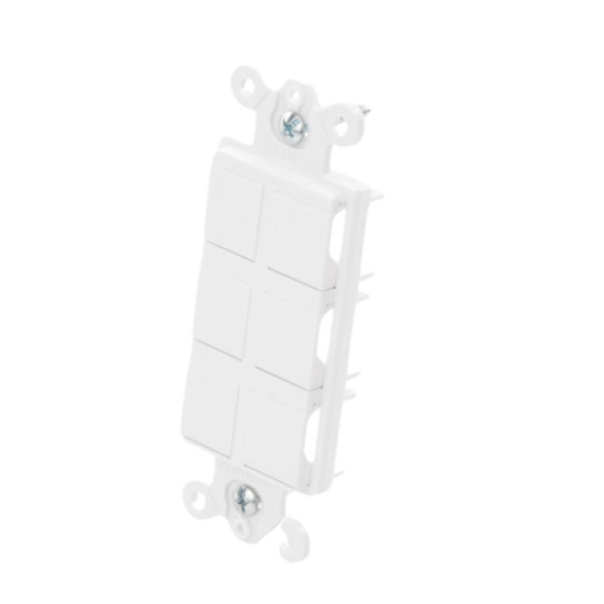 Caja de pared para contactos varios, 6 mini espacios.