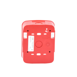 Caja de Montaje en Pared para Bocina y Bocina con Lampara Estroboscopica y para montaje en Techo de Bocinas, Color Rojo