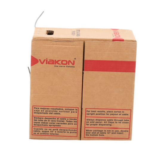 Bobina de 305 Metros / Cable de Cobre / 4 X 18 AWG / Tipo Alarmas UL / Para Interior / Color Gris / Para Aplicaciones de Alarmas de Intrusión / Interfonos / TV Porteros / y Multi-Propósito / Hecho en México