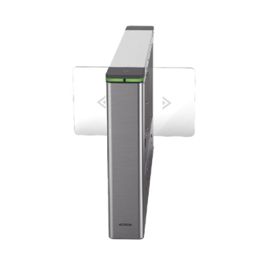 Torniquete Swing CENTRAL para Ampliar Numero de Carriles / Incluye Panel y Lectores de Tarjeta / TCP/IP Administrable por iVMS-4200 (Requiere Torniquete Izquierdo) / Carril de 90 cms / 6,000,000 MCBF / 12 Pares de IR 