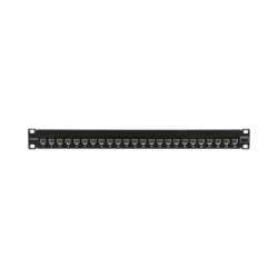 Patch Panel UltraMAX. UTP, Precargado con Jacks Cat6, 24 Puertos, Plano, 1U