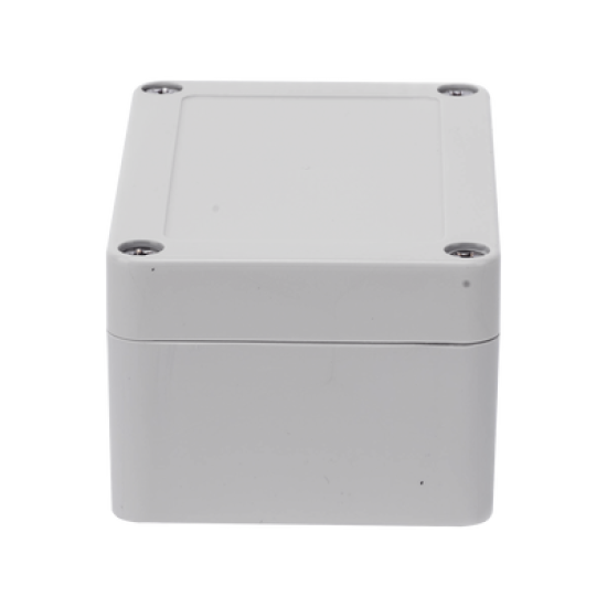Gabinete Plástico para Exterior (IP65) de 100 x 68 x 50 mm Cierre por Tornillos. 