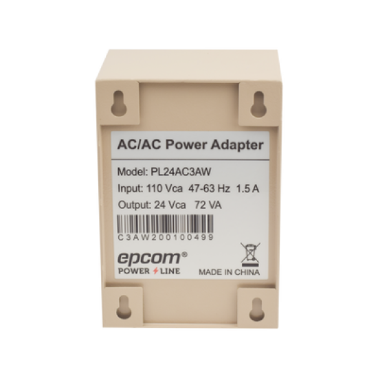 Fuente para Exterior 24 VCA / 3 Amp / 1 Salida