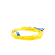 Jumper de Fibra Optica Monomodo 9/125 OS2, LC-LC Duplex, OFNR (Riser), Color Amarillo, 10 Metros