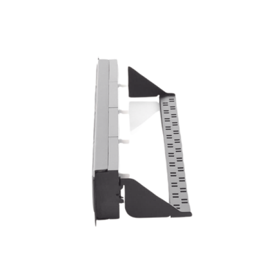 Panel de parcheo de impacto (110) UTP de 24 puertos Cat5e, 19in con barra para organizar cable