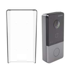 Kit Videoportero IP + Carcasa protectora 2 Megapixel  / PoE Estandar / IP65  / Apertura desde Hik-connect / Soporta 1 Departamento y Hasta 6 Monitores / Soporta Tarjetas Mifare / 1 Salida Relay