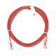 Cable de Parcheo Slim UTP Cat6 - 3 m Rojo Diámetro Reducido (28 AWG)