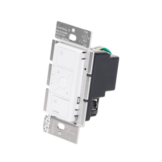 (Caseta Wireless) Control de velocidad inalámbrico para ventilador de techo, un solo polo.