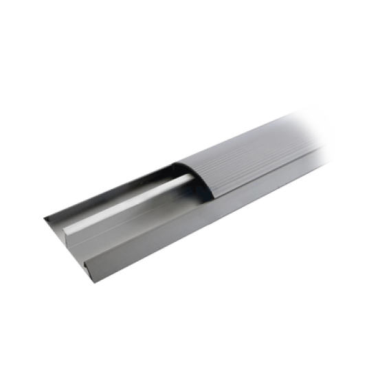 Ducto de media caña de aluminio, tramo de 2.5m de largo (8801-80300)