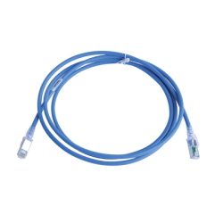 Patch Cord Z-MAX Cat6A S/FTP, CM/LS0H, 7ft, Color Azul, Versión Bulk (Sin Empaque Individual)