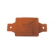 Aislador de Paso color Naranja reforzado para cercos eléctricos, resistente al clima extremoso
