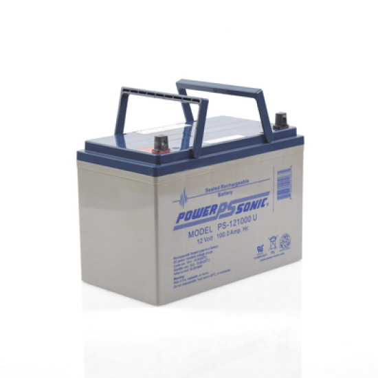 Batería 12V, 100AH, Para Respaldo, Tecnologías AGM/VRLA, 10-12 Años Vida Útil, Terminales U, Reconocida UL   