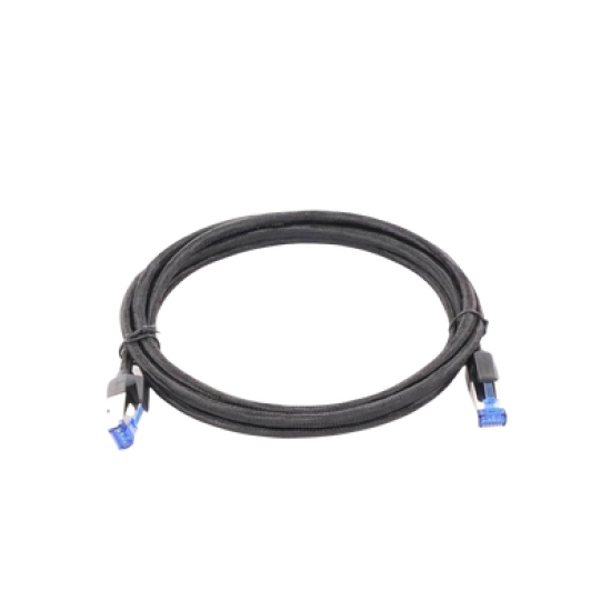 Cable Ethernet Cat8 CLASSâ… F/FTP Redondo con Malla de Nylon 2 Metros