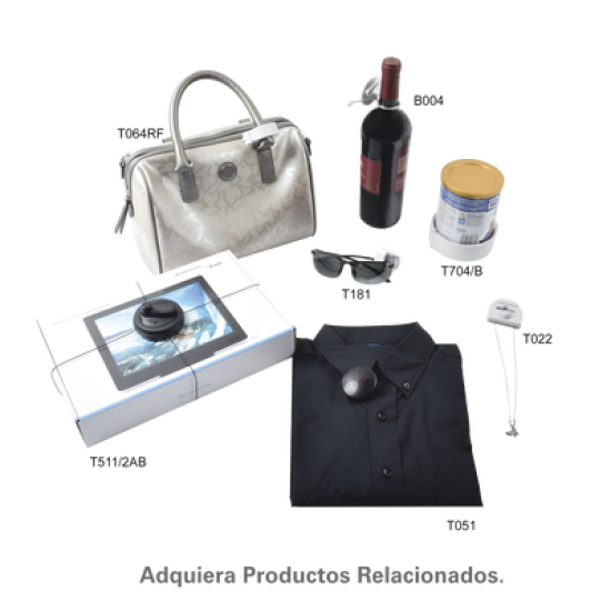 Paquete de 100 Tags RF Para Empaques Tipo Blíster, Color Gris Claro