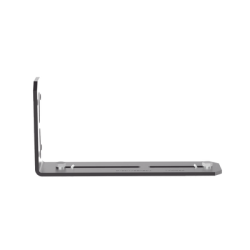 Soporte en L de Montaje a Pared, o Parte Frontal o Posterior de Gabinetes, para Canaletas FiberRunner 4X4 o 6x4, Color Negro