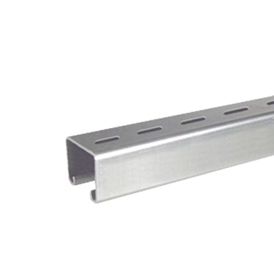 Unicanal Perforado 4 x 4 cm x 3 m / Calibre 16 / Galvanizado Electrolítico.
