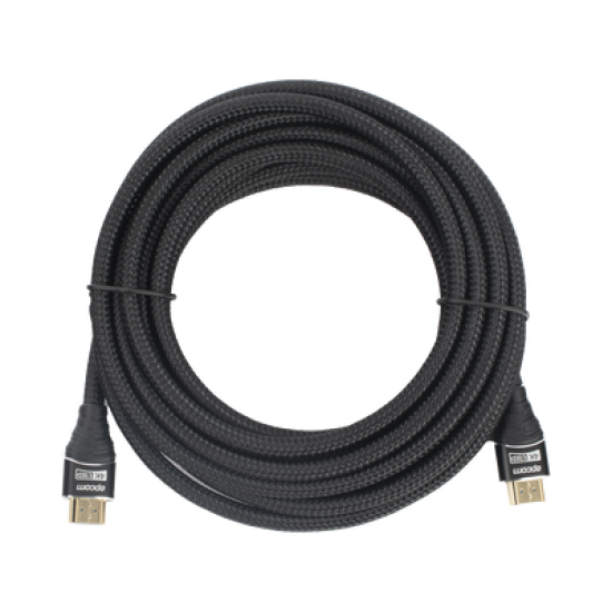 Cable HDMI de 5m | Alta Definición | Longitud | Version 2.0 | Alta velocidad 18Gbps | 4K@60Hz | Conectores Chapados en Oro | Tipo Redondo 