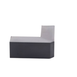 Esquinero Exterior Color Negro de PVC Auto Axtinguible, Para Canaleta TMK-1720-N-CC (5210-02003)