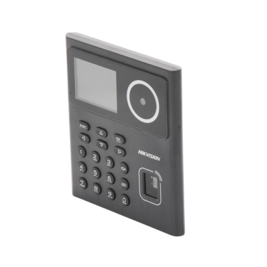 Kit WiFi de Control de Acceso Lite TODO INCLUIDO con Lector de Rostros, Tarjetas y Huellas / 500 Rostros / Compatible con App HIKConnect / Incluye Electroimán  Botón de Salida y Montajes Z y L para imán 