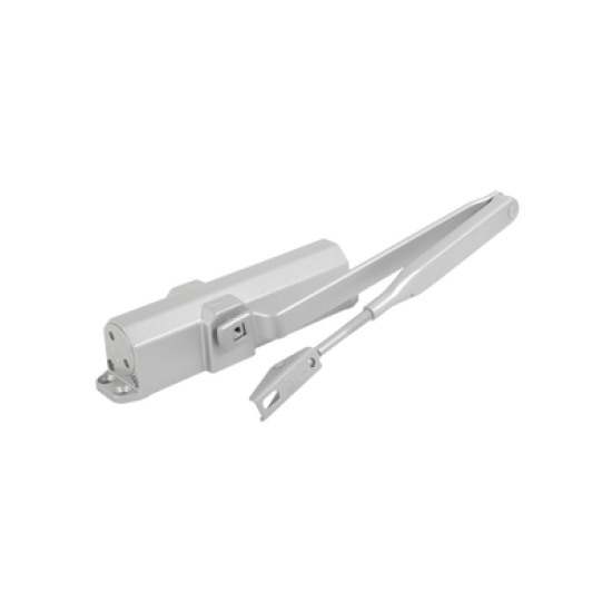 Cierrapuertas Fuerza 4/ Para puertas de hasta 1100 mm de Ancho/ Color Plata /Certificación UL